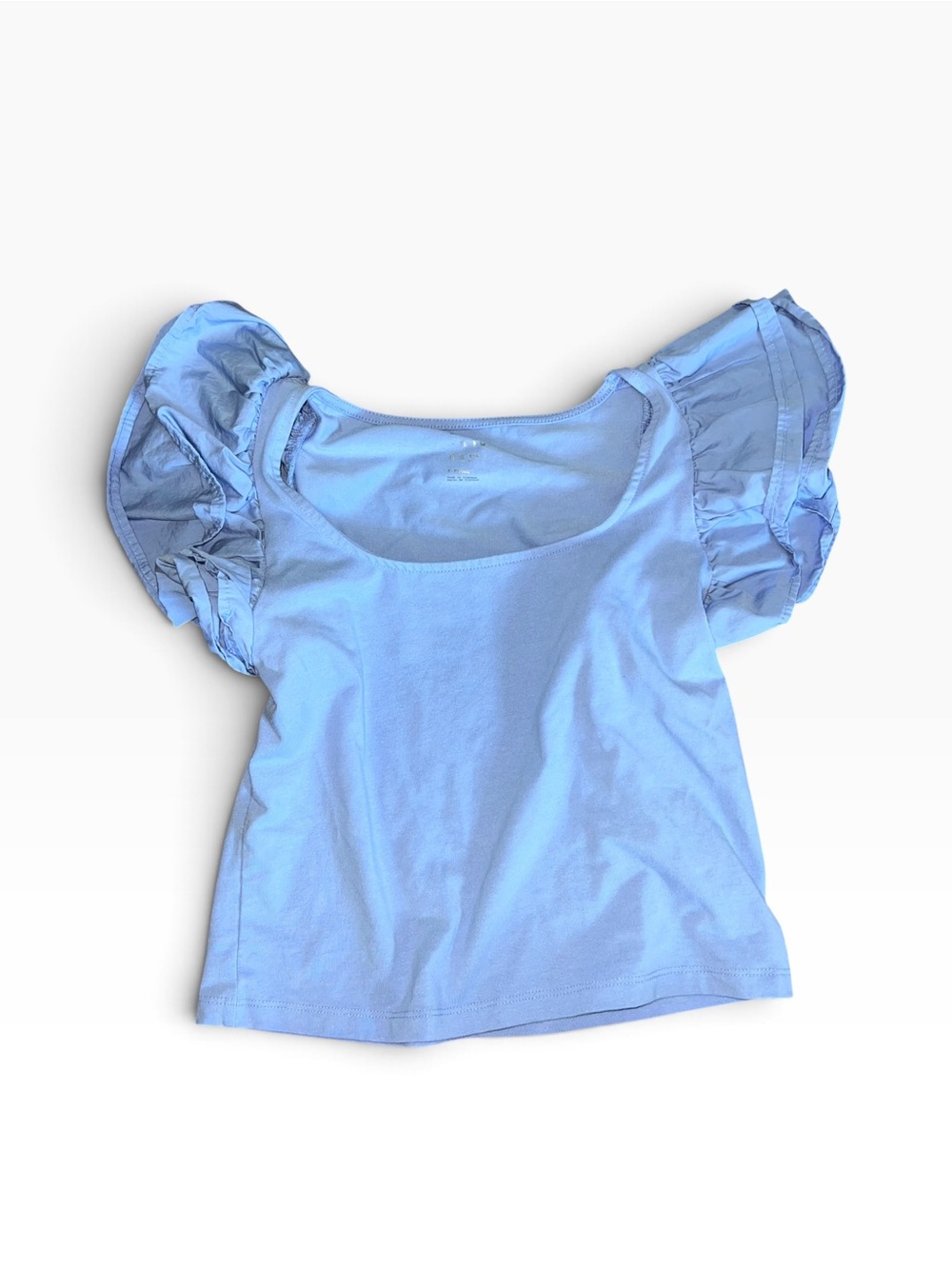 A New Day Lavender Purple Ruffle Sleeve Top Women’s XS Feminine Blouse